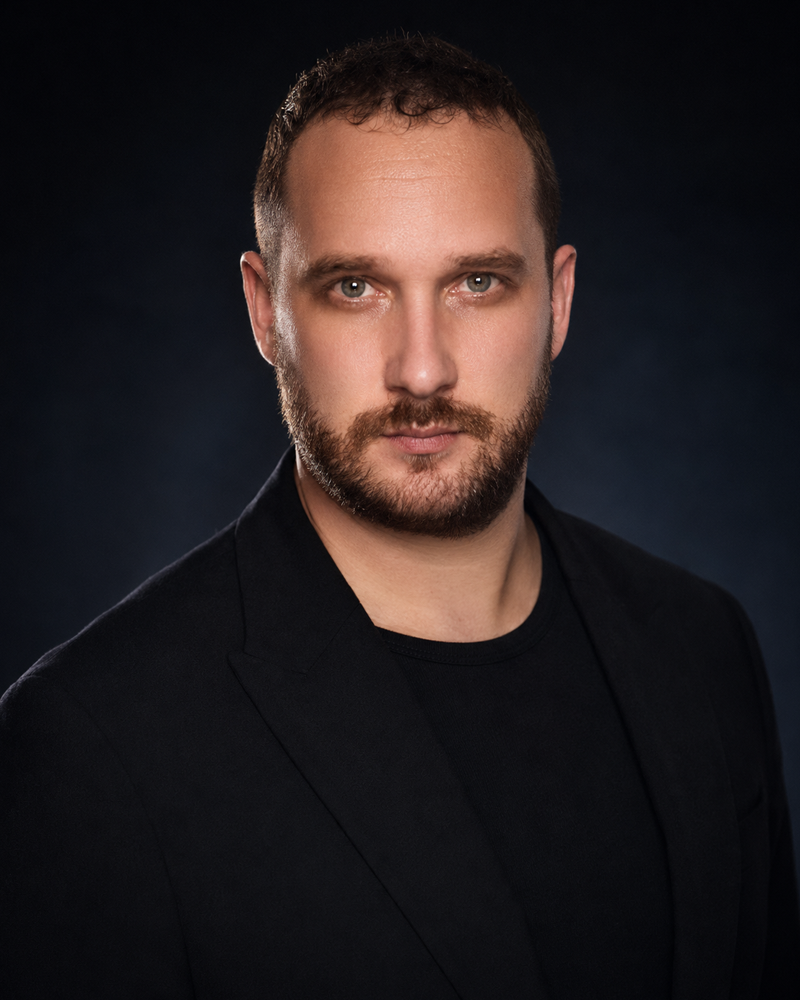 AI-enhanced headshot with consistent brand styling