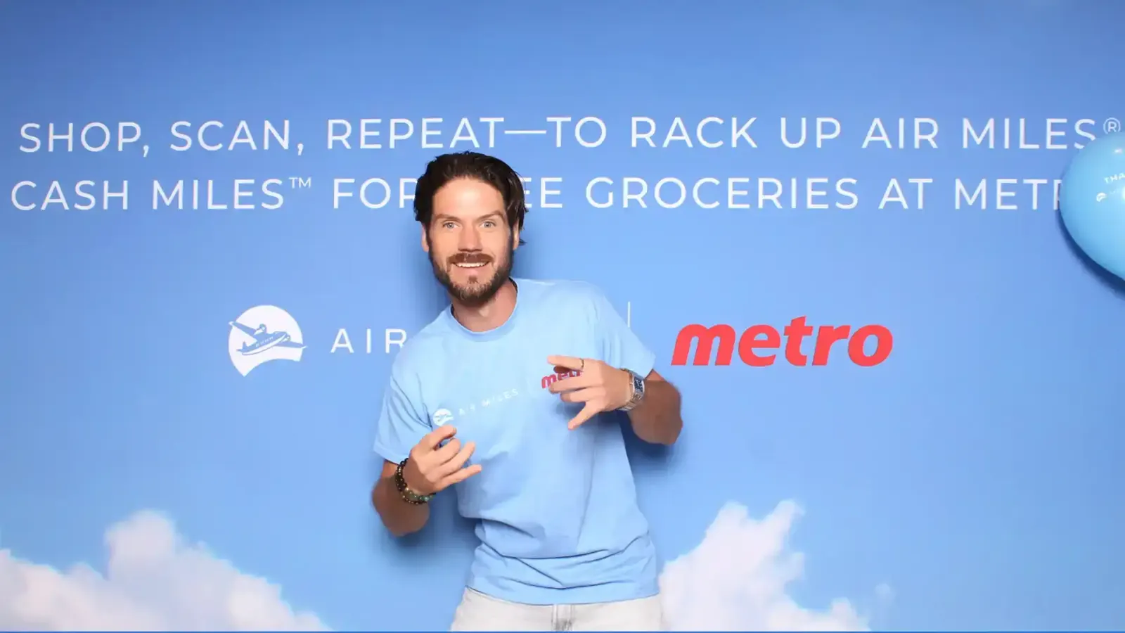 Metro Airmiles corporate photo booth activation in Toronto