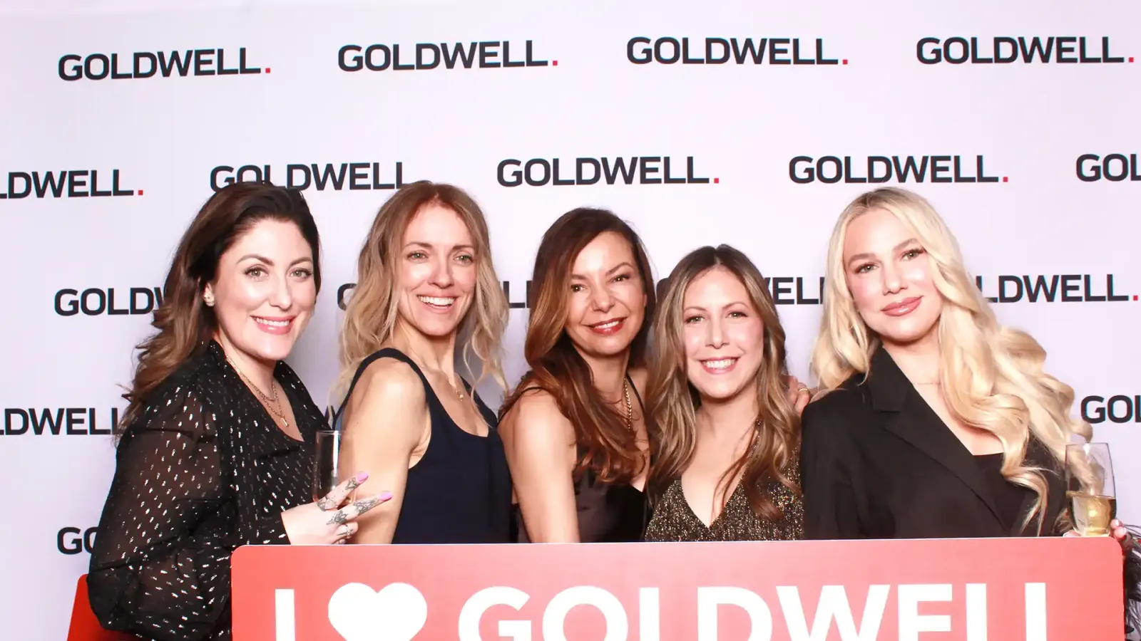 Goldwell corporate photo booth at a trade show