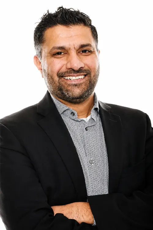 Studio-quality corporate headshot from a Booth Empire activation