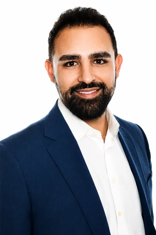 Professional headshot from a Booth Empire headshot station activation