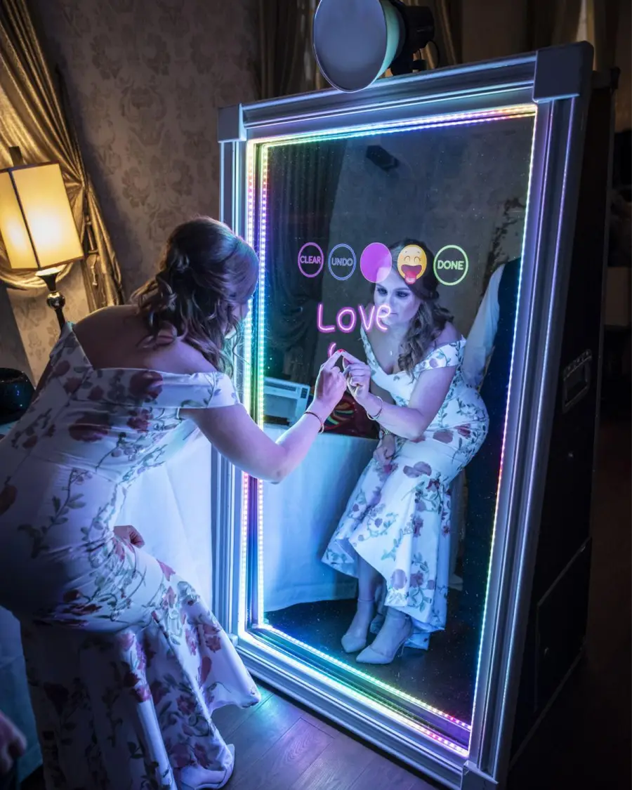 Magic Mirror branded photo delivered to phone