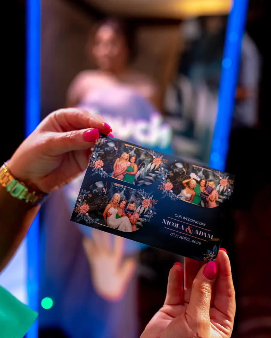 Magic Mirror photo with custom event branding