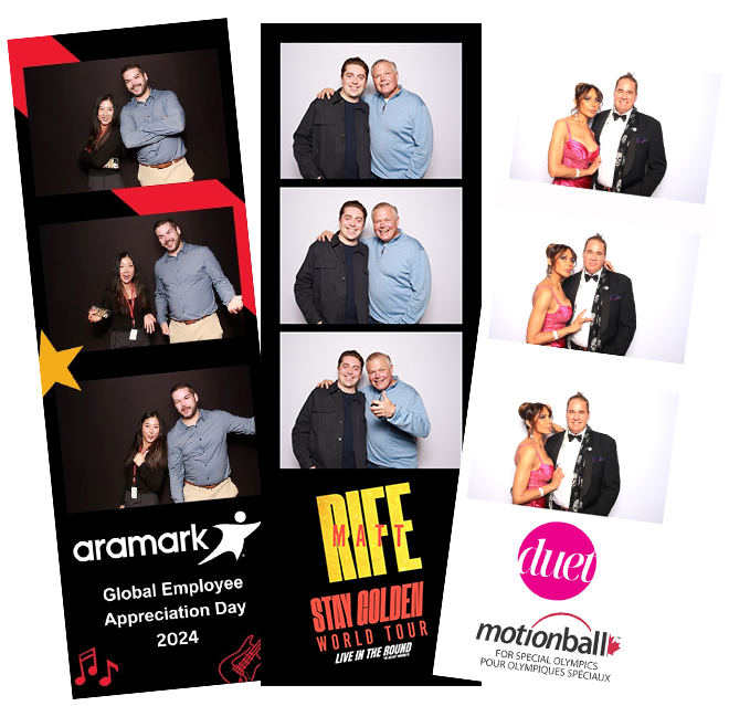 Custom print photo strip with event branding